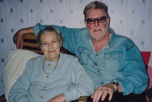 With his mother Kathleen in 2005