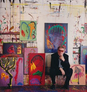 Hoyland in his London studio in 1998 (Photo (Photo © Hugh Gilbert)